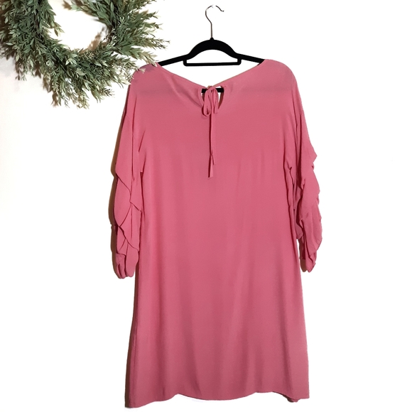 NWT Pink KEYSHA Dress. Scoop neck & keyhole back - Picture 5 of 8